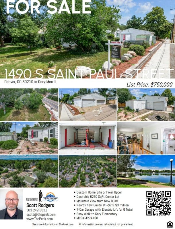 For Sale Flyer: 1490 S Saint Paul Street Denver CO 80210